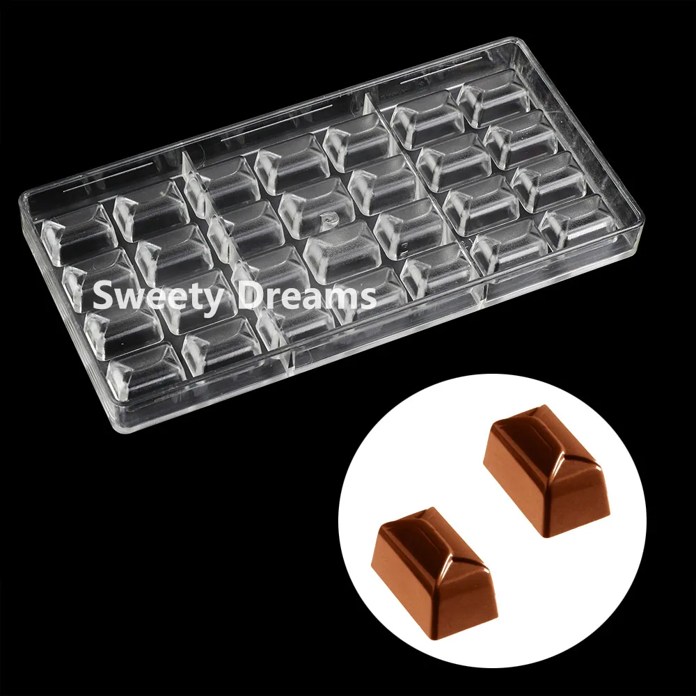 Cube Envelope Gift Shape Candy  Chocolate Mold Polycarbonate Cake Sweets Baking BonBon Mould Confectionery Tool Kitchen Bakeware