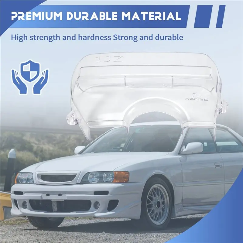 AC52-Transparent Engine Timing Pulley Cover,Timing Gear Cover For 1Jz Soarer Cresta II 86-96 2.5L