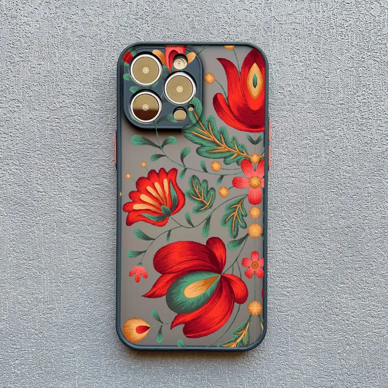 INS Malerei Blume Telefon Fällen Für iPhone 11 Fall iPhone 17 16 13 12 15 14 Pro Max Mini 14 15 16 Plus XS X XR Stoßfest Abdeckungen – Detail 8