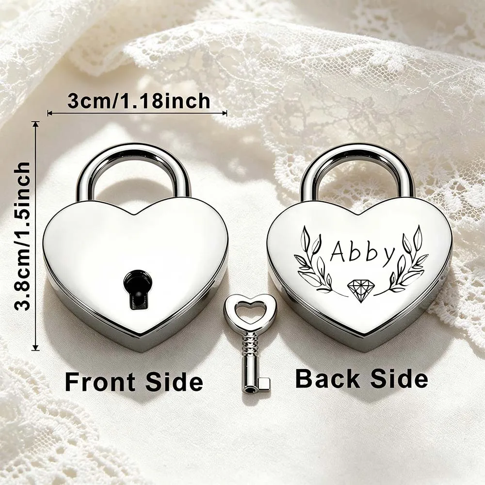A custom-made padlock, combination lock Dual Heart Lock Delicate matte texture with a heart-shaped heart wedding souveni