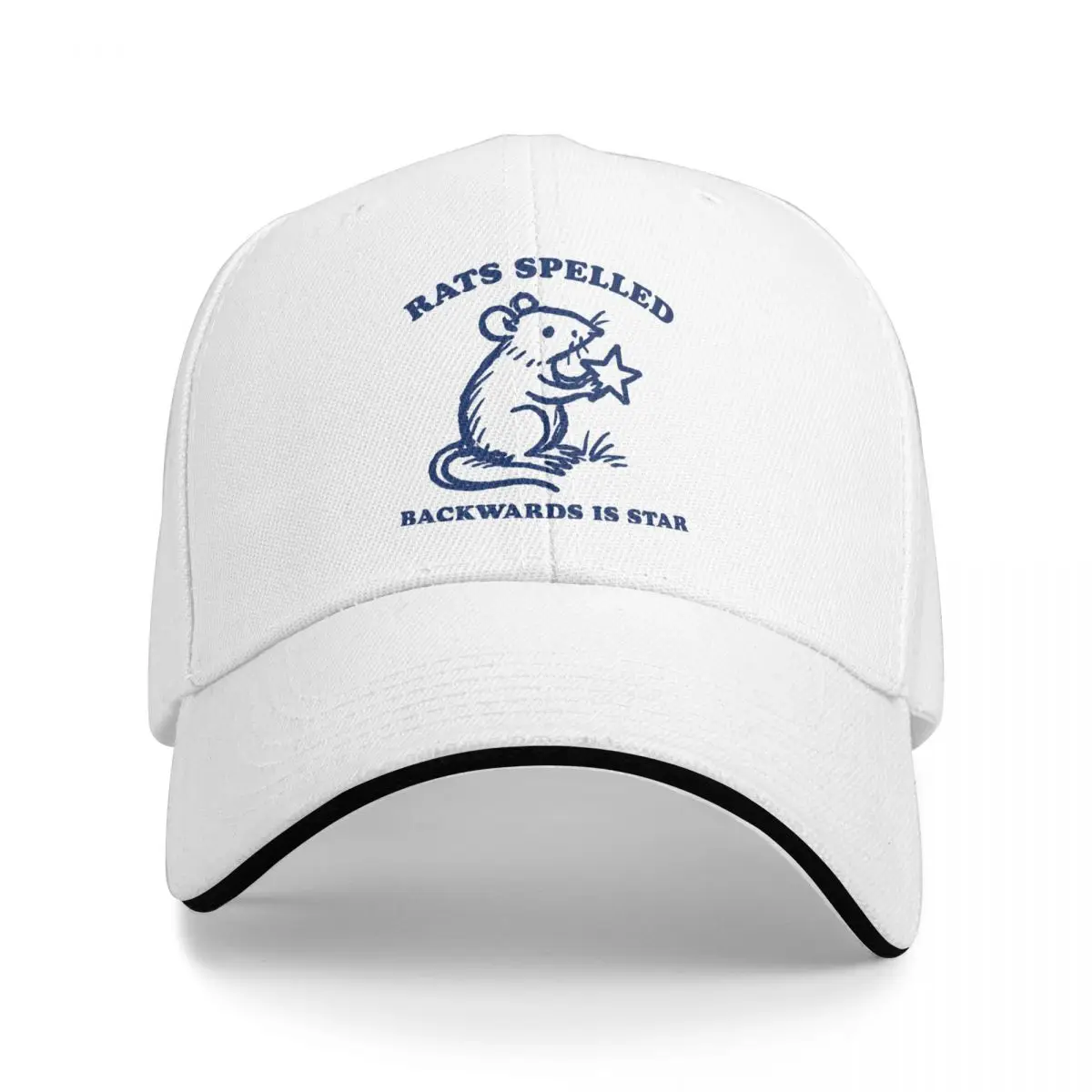 Baseball Caps Rats Spelled Backwards Is Star Funny Rat Meme Vintage Graphic Female Male Casual Spring Hats