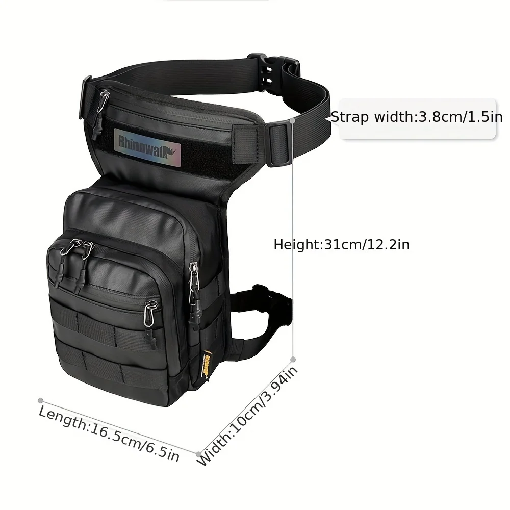 Multifunction Motorcycle Drop Leg Bag Waist Bag 3L Thigh Belt Hip Bum Outdoor Riding Hiking Travel Fanny Pack Chest/Shoulder Bag