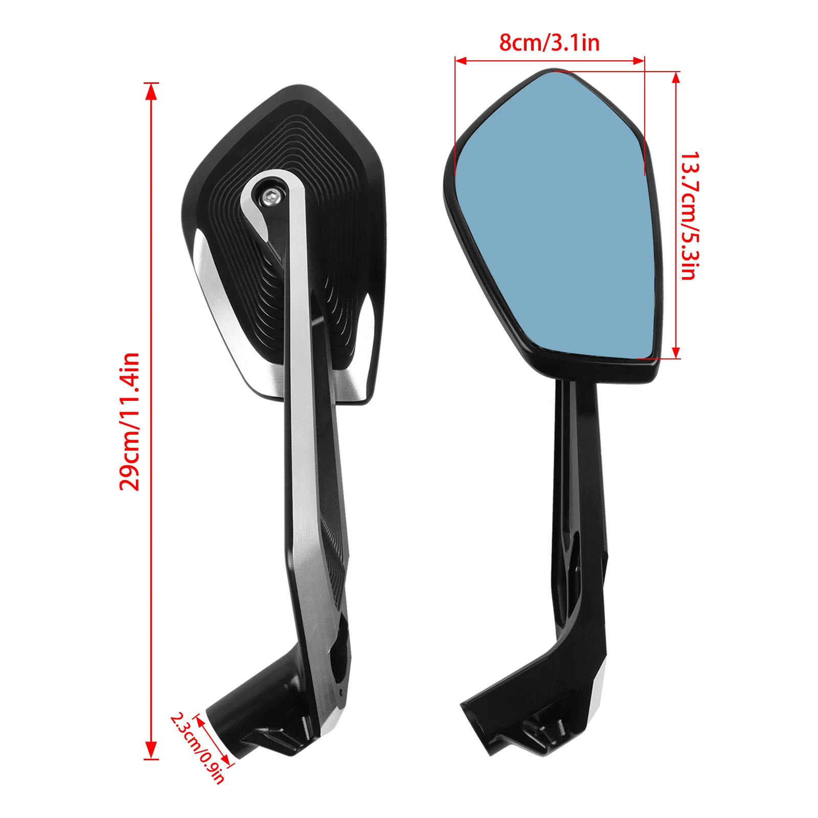 For BMW F750GS F850GS G310GS F800R F900R F900XR R1200GS LC R1300GS R1250GS ADV Motorcycle Side Rear View Mirror Rearview Mirrors