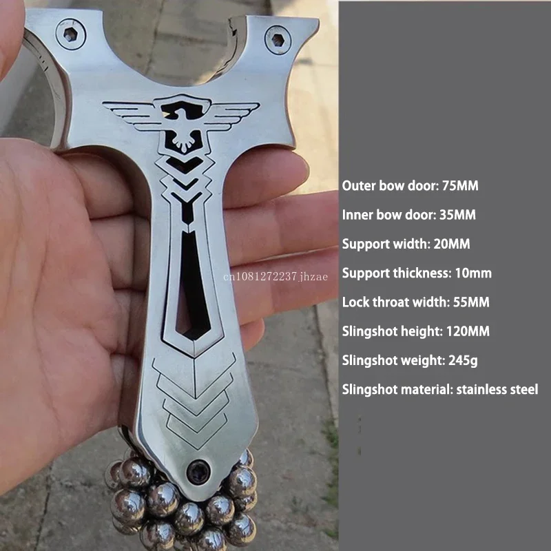 Stainless Steel Slingshot Shooting Practice Magnetic Slingshot for Hunting Kit Outdoor Powerful Shooting Sling Shot Sports