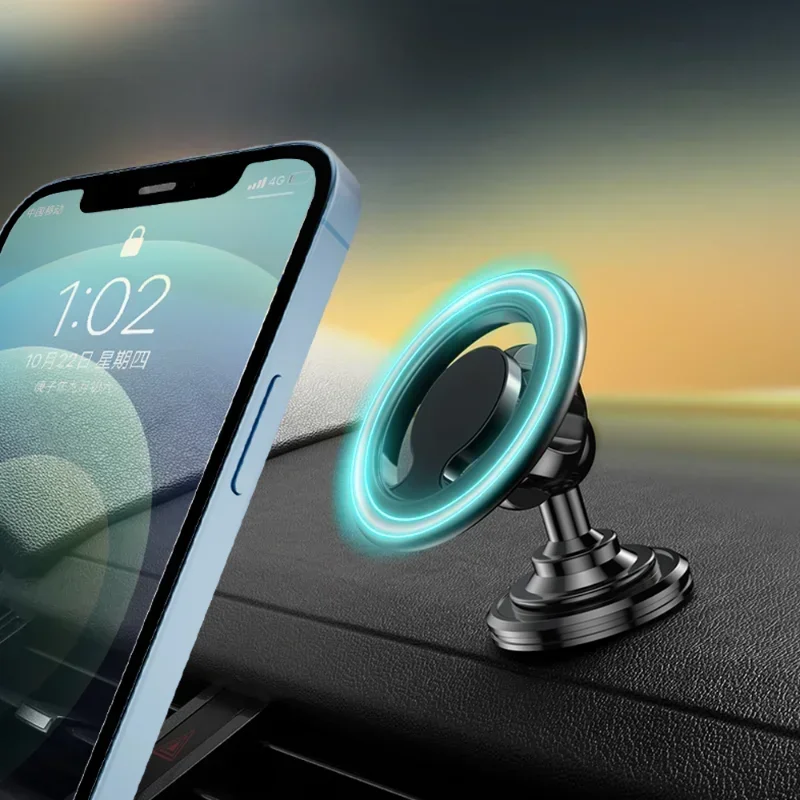 Magnetic Car Dashboard Phone Holder Bracket for Magsafe IPhone12 13 14 Pro Max Samsung Xiaomi 360 Degree Rotation Mount Stand