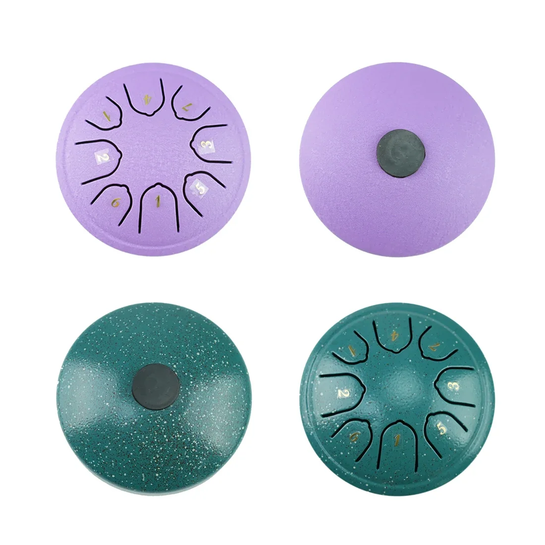 Steel Tongue Drum Portable Rain Drum Hand Pan Drum Percussion Musical Instruments 3 Inch 6 Notes For Yoga Meditation Musical Toy