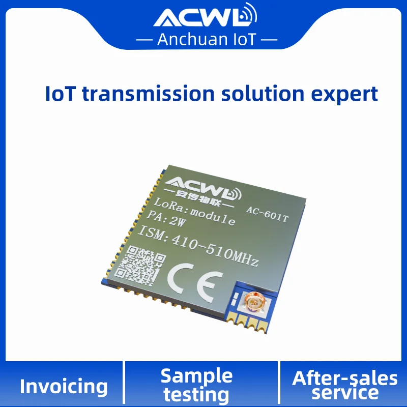 AC601T-2W LoRa Long Distance Transceiver Communication 433 Wireless PLC Remote Control Data Acquisition Data Transmission Module