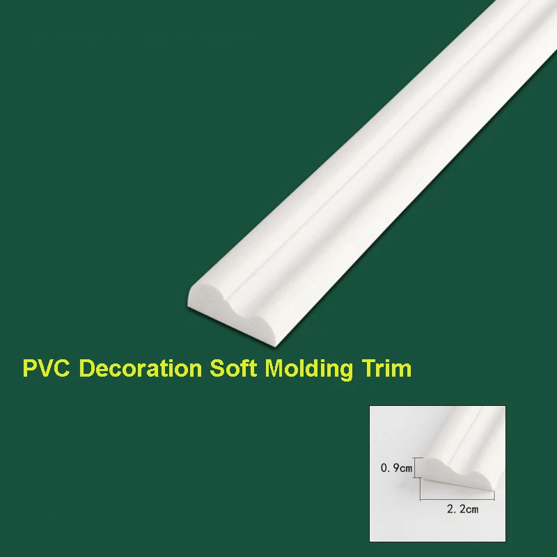 5m Peel and Stick Wall Molding Trim, Lightweight Chair Rail Wainscoting Panel, Finish Strip for Home Decoration