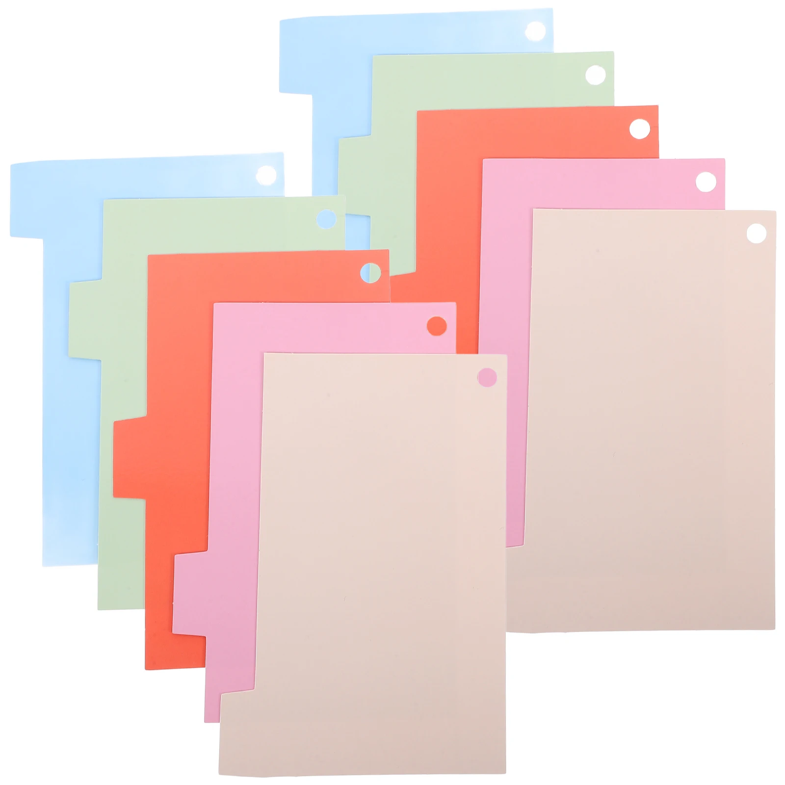

Index Dividers Assorted Color Coated Paper Writable Tabs Document Separation Organization Notebook Dividers For Classroom Office