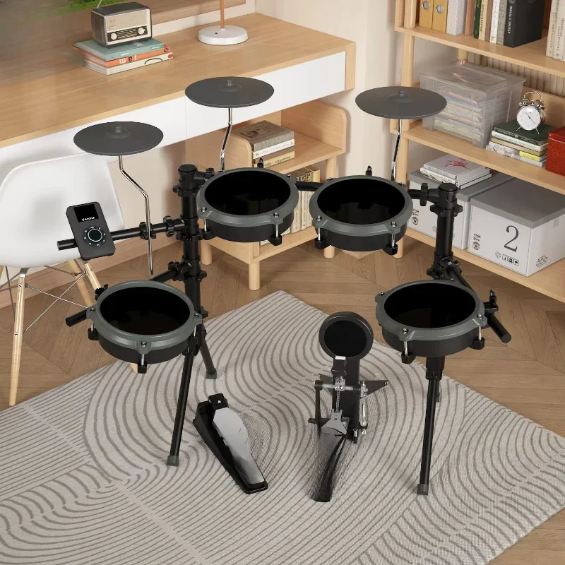 

E-Force Music Professional Musical Electric Drum Set Pulse Pro Series- All Mesh-3C High Quality Portable Electronic Drum Kits