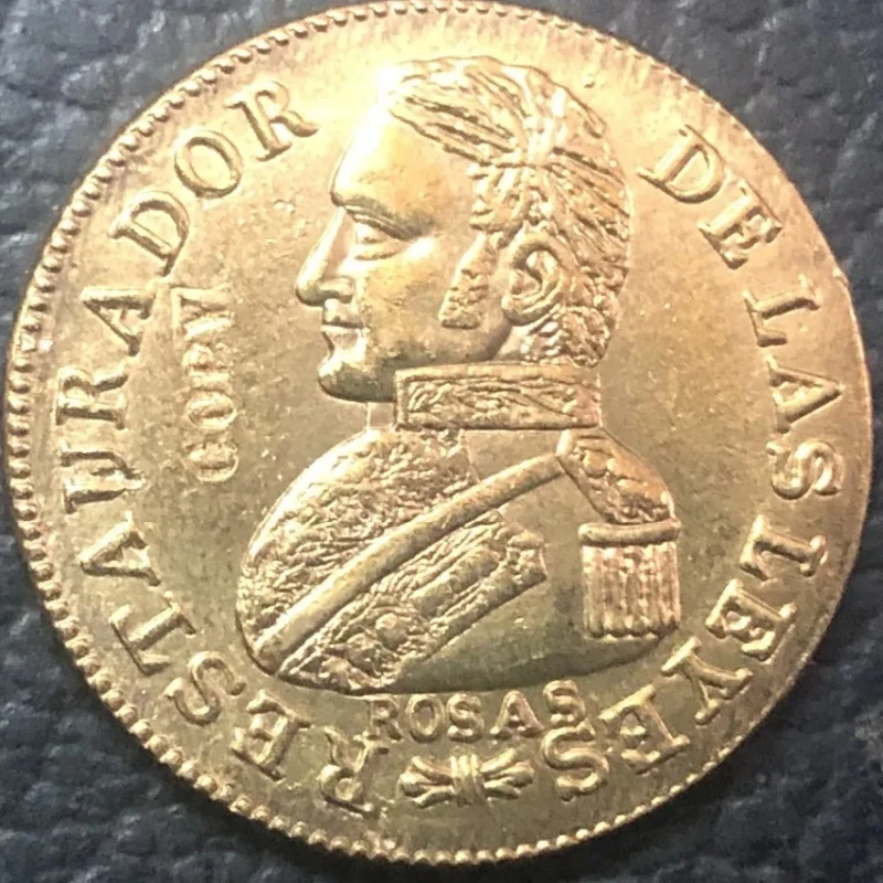 1842 La Rioja 2 Escudos Gold Copy Coin