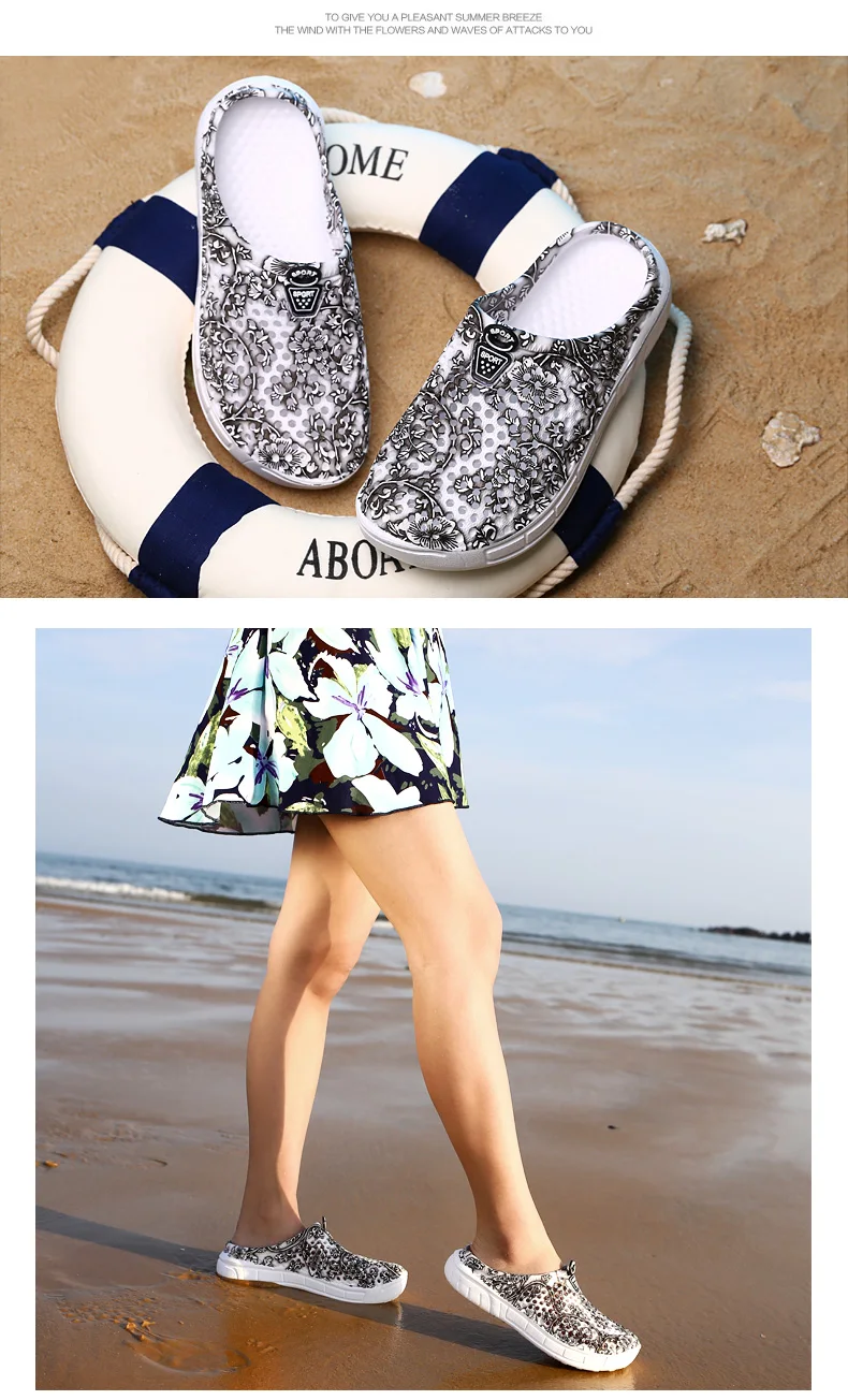 Damen Grüne Peaked Clogs Sommer Slip-On Schuhe Bequemes Atmungsaktives EVA-Material Modisches Schuhwerk – Detail 20