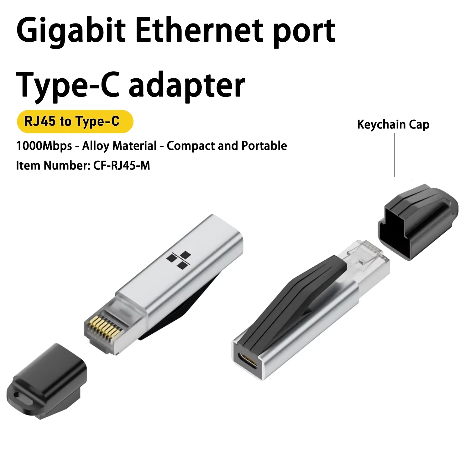 

USB C to Ethernet Adapter Type-C Female to RJ45 Male Adapter Portable 1Gbps Gigabit Network Card for Macbook Pro Laptops