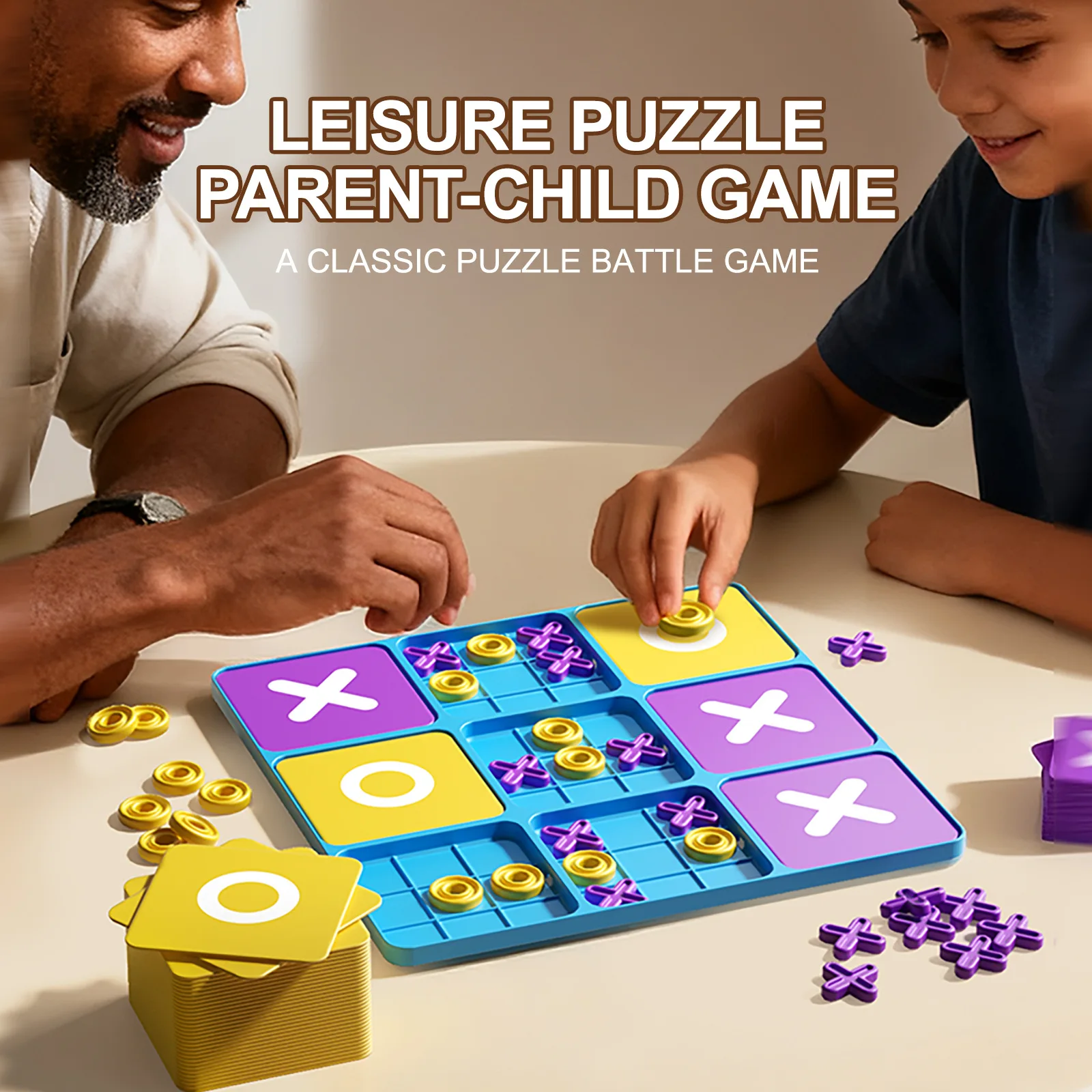 ترقية لعبة التك تاك تو الوالدين والطفل التفاعلية لعبة الطاولة تيك تاك تو مجلس لعبة الأسرة الترفيه اللعب هدية الكريسماس #3