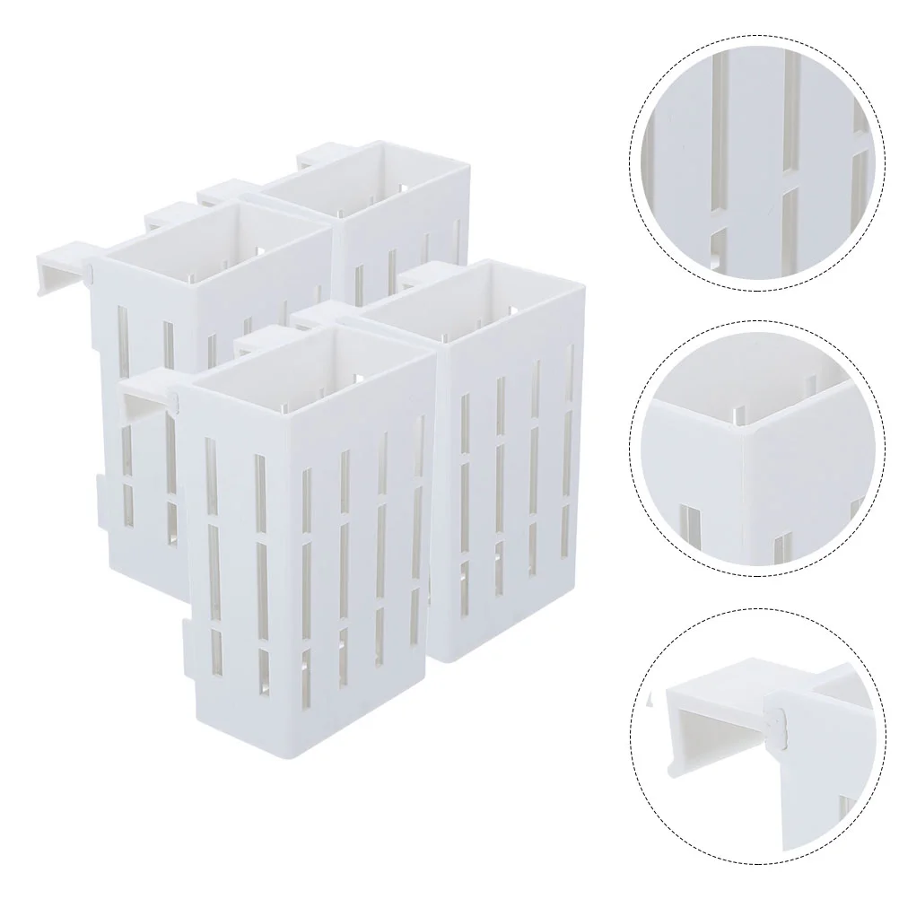 4 Pcs Water Plant Stand Aquarium Holder Hanging House Plants Baskets Plastic Pot for Hangers