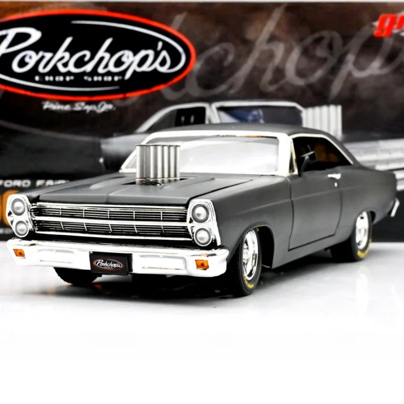 

GMP 1:18 Fairlane Porkchop Matte Black Alloy Fully Open Simulation Limited Edition Alloy Metal Static Car Model Toy Gift