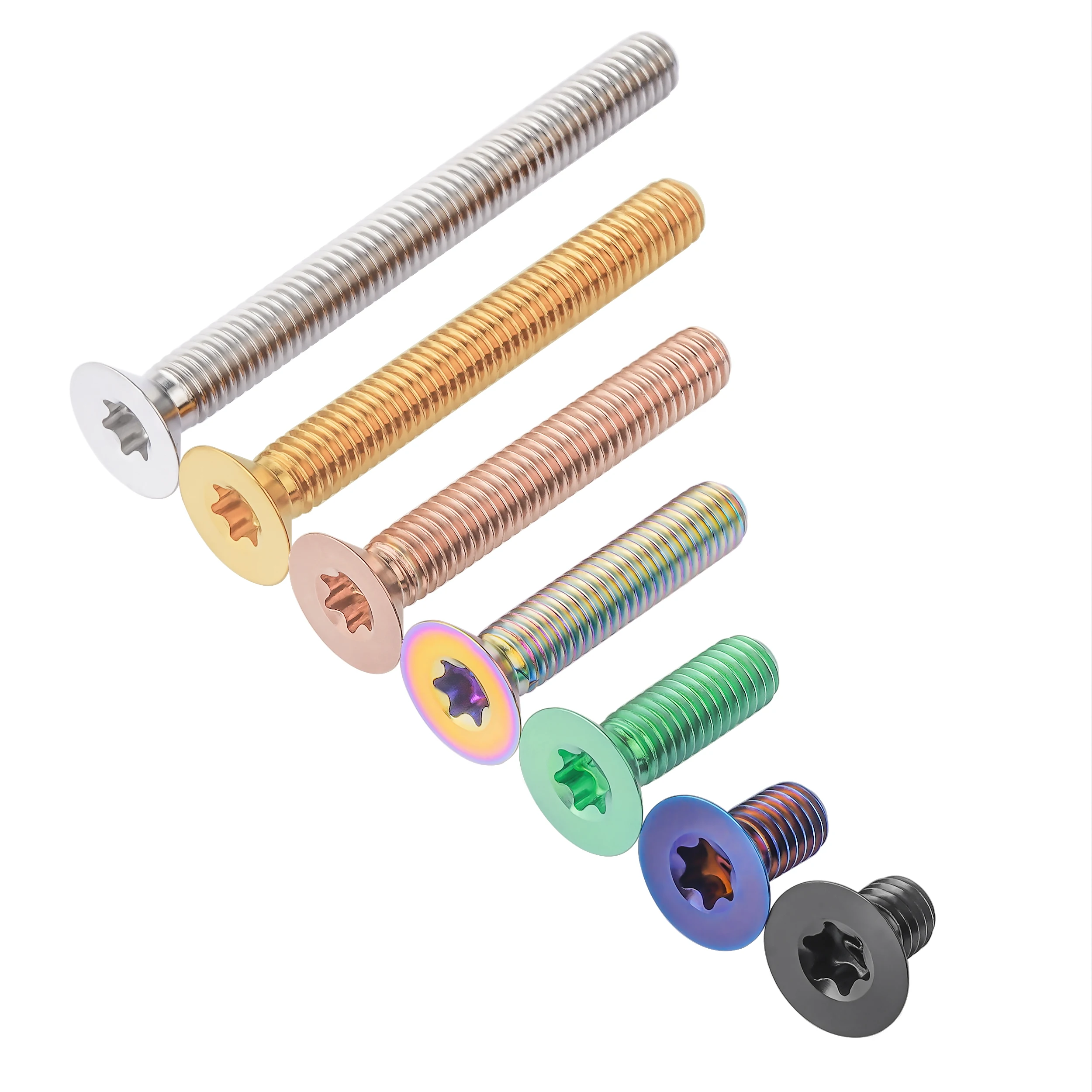 AliExpress Tgou Titanium Bolt M4M5x8/10/12/15/20/25/30/35/40mm Flat Countersunk Head Screw for Bicycle Motorcycle Car