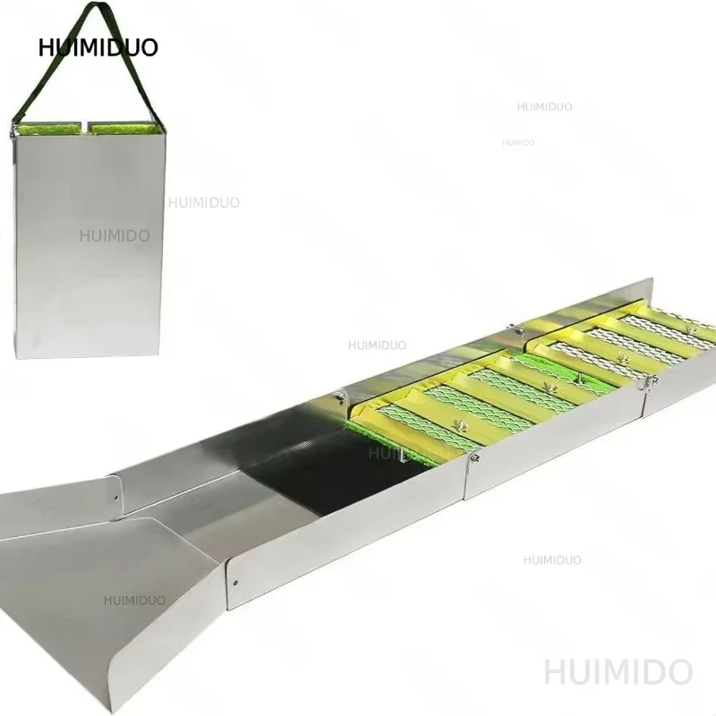 2026 Folding Gold Sluice Box Aluminum Alloy Portable Gold Mining Chute Panning Prospecting Recovery Tool