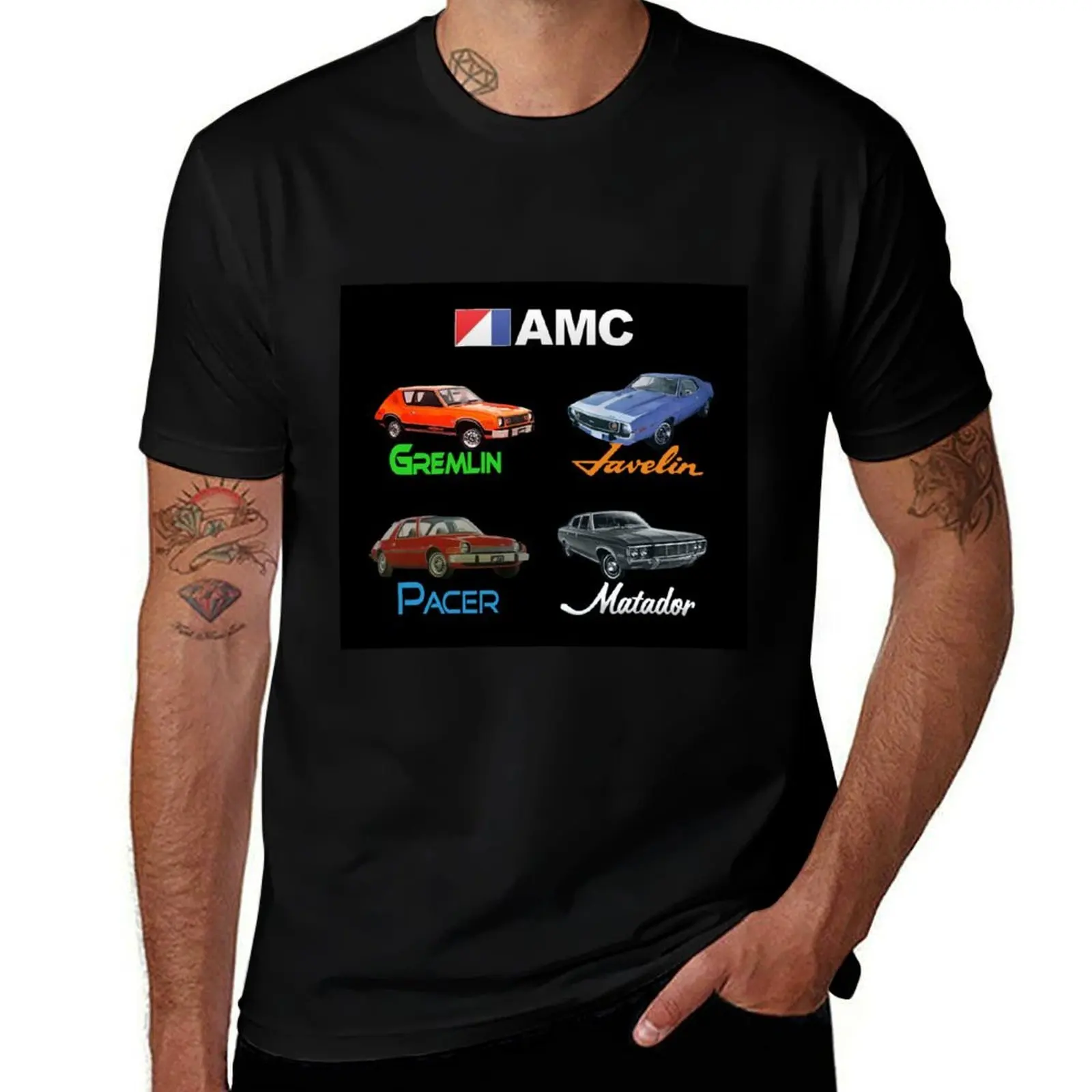 

Motors Gremlin, man American Javelin, (AMC) T-Shirt Pacer, designer Matador summer t shirt man shirt t