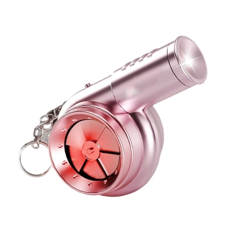 Interactive Turbocharging Keychain with Sound and Light for Bags Keys Ornament