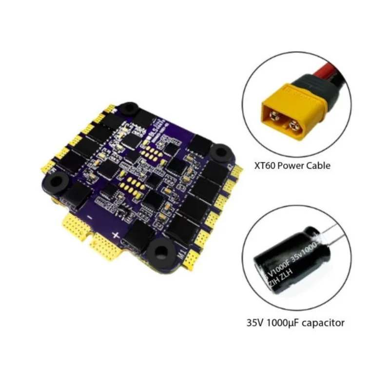 Flycolor 55A 4in1 Lite Brushless ESC 3-6S for FPV Freestyle Racing Drone 70-450 Multirotor
