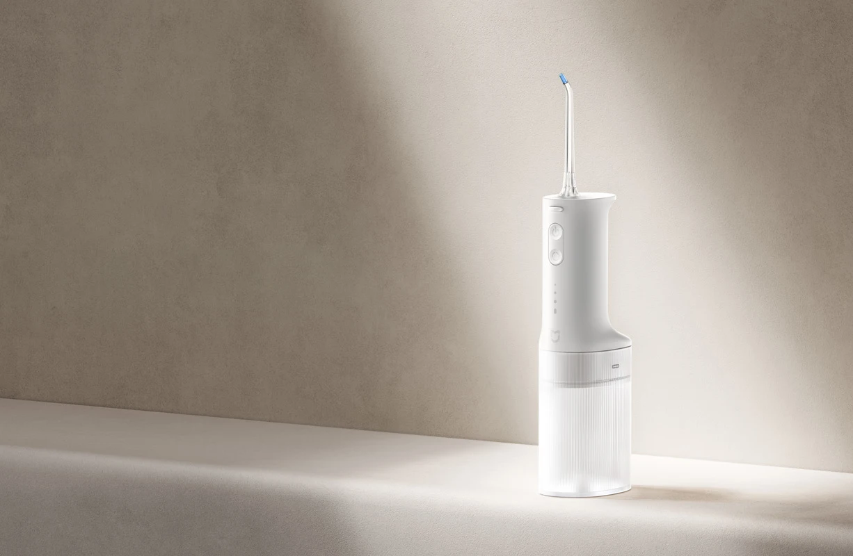 MIJIA Elektrischer Mundduschen-Irrigator 2 – Ultraschall, 3 Modi, 200 ml Tank, 2-Minuten-Auto-Off-Funktion, 90 Tage sanfte Anwendung, Wasserflosser für die Zahnhygiene – Detail 1