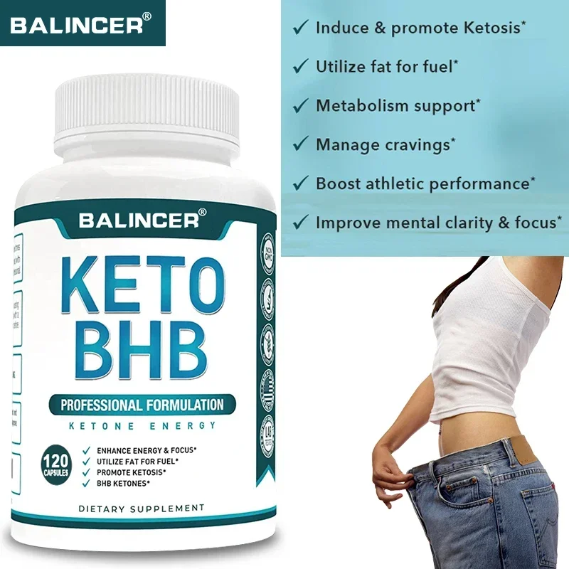 Balincer BHB Ketogenic Fat Burning Capsules Burn Belly Fat Muscle Growth Nutrition Diet Control Accelerate Metabolism