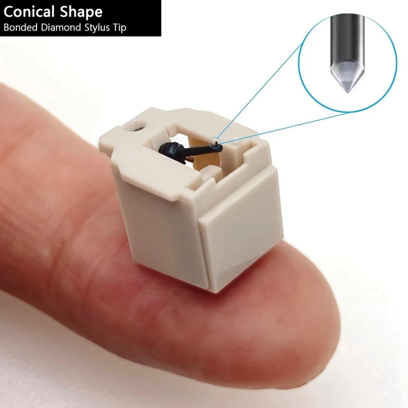 ATN3600L 오디오 테크니카 AT-LP60 AT-LP60USB 턴테이블 스타일러스(커버-A78P 포함)용 원추형 레코드 플레이어 바늘 교체