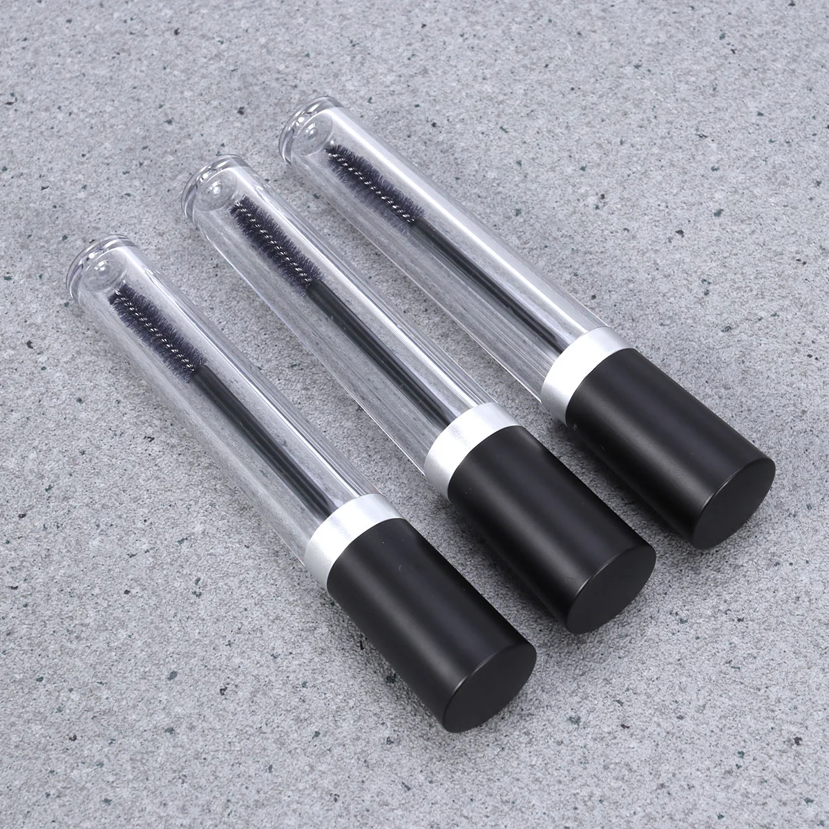 3pcs 75ml Empty Mascara Tube with 3pcs Eyelash Wand Eyelash Cream Container Bottle & Rubber Inserts & Funnels for Castor Oil