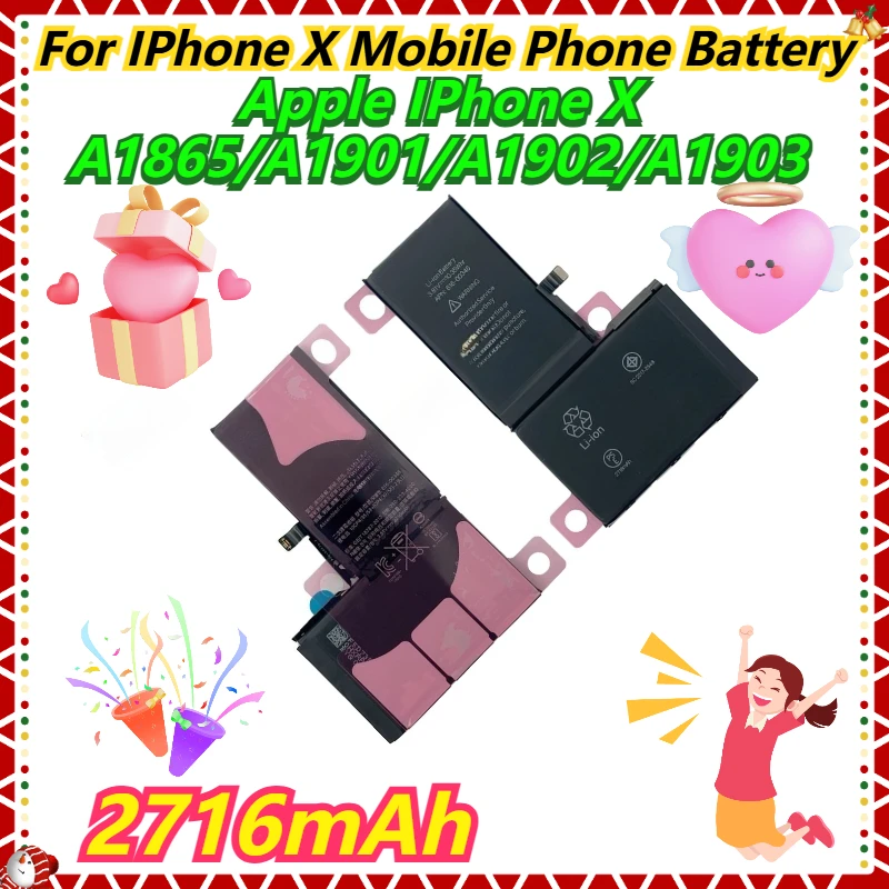 

2716mAh Apple IPhone X A1865/A1901/A1902/A1903 For IPhone X Mobile Phone Battery
