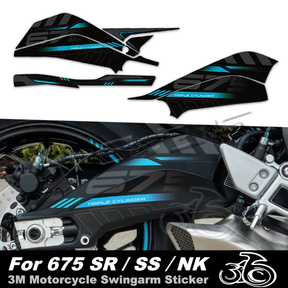 

Motorcycle Swingarm Sticker Rotating Shaft Swing Arm Protection Decals Waterproof For 675SR 675SS 675SR-R 675NK 2025 2026