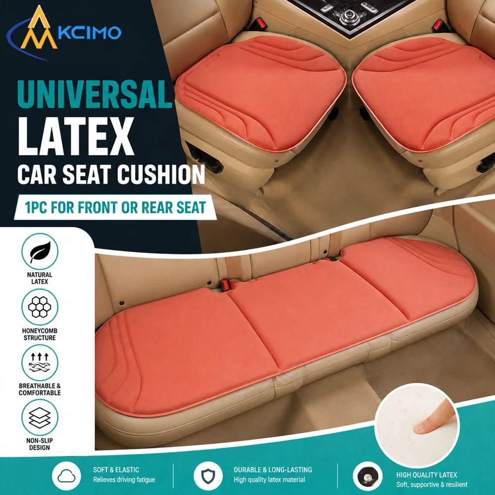 Kcimo 1Pc Breathable Latex Car Seat Protector Cushion Soft Support Seat Pad Protect Original Seats Auto Interior Supplies
