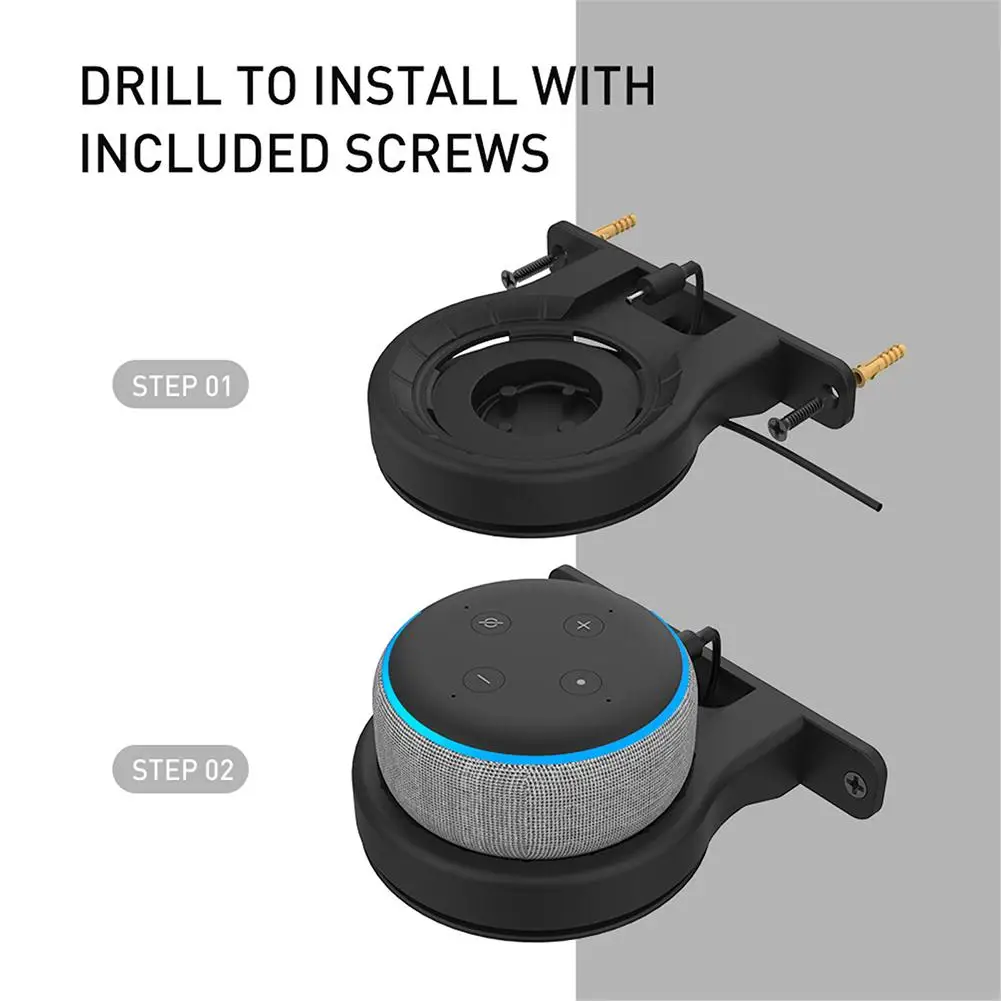 Soporte de pared para altavoz inteligente, Clip de pared, Compatible con Echo Dot3/4