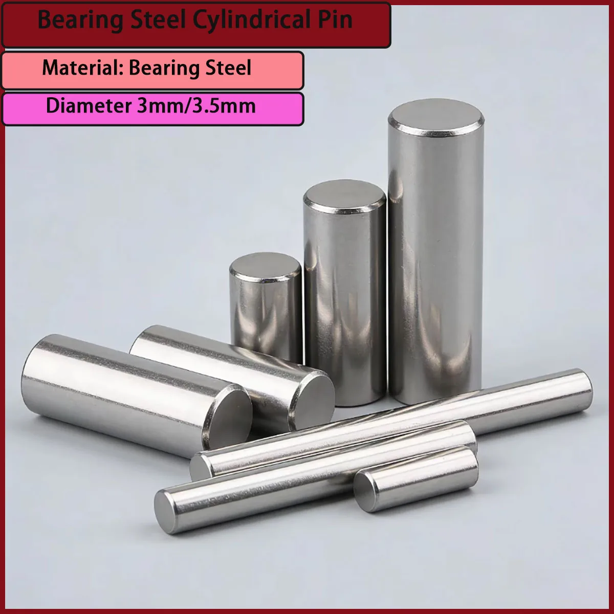 

Diameter 3mm/3.5mm bearing steel cylindrical pin applied to machine tools, molds, construction machinery, etc