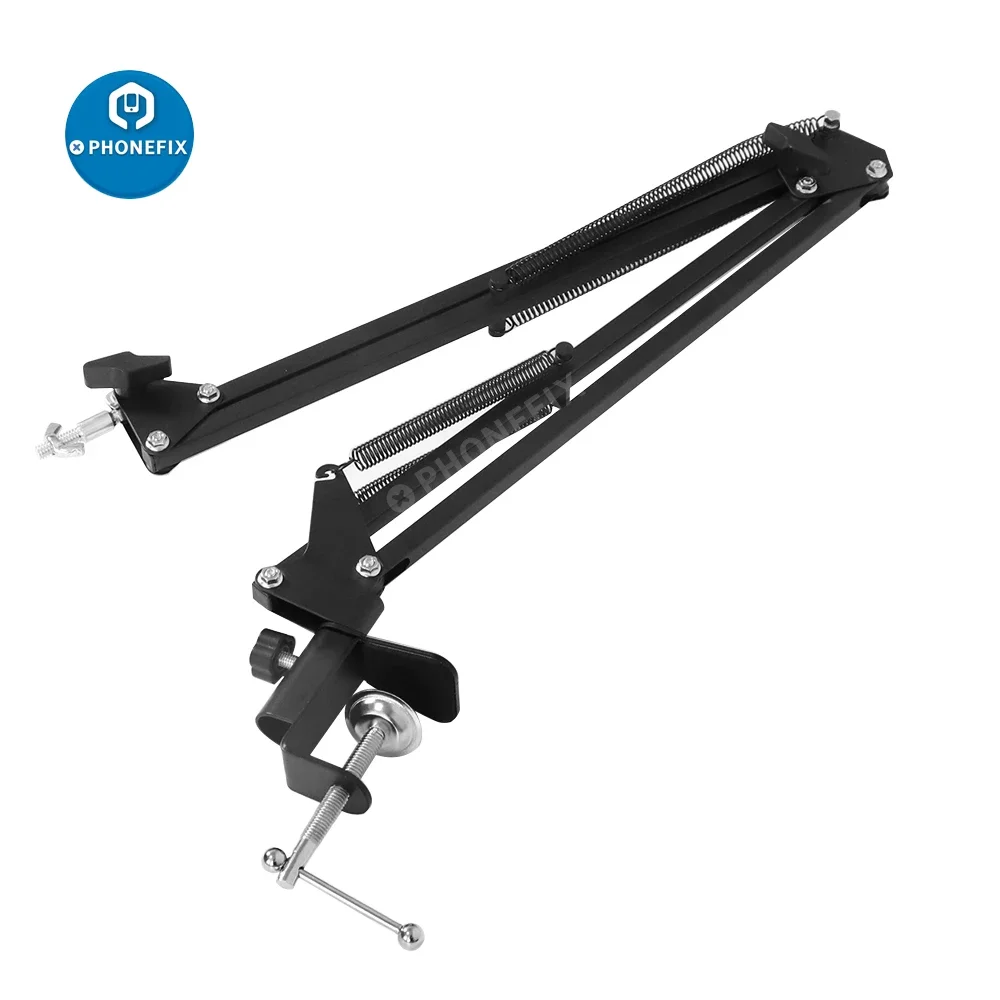 Desk-Mounted Camera Tripod Table Stand Set Photography Adjustable Arm Stand Universal Bracket for Digital Video Microscope