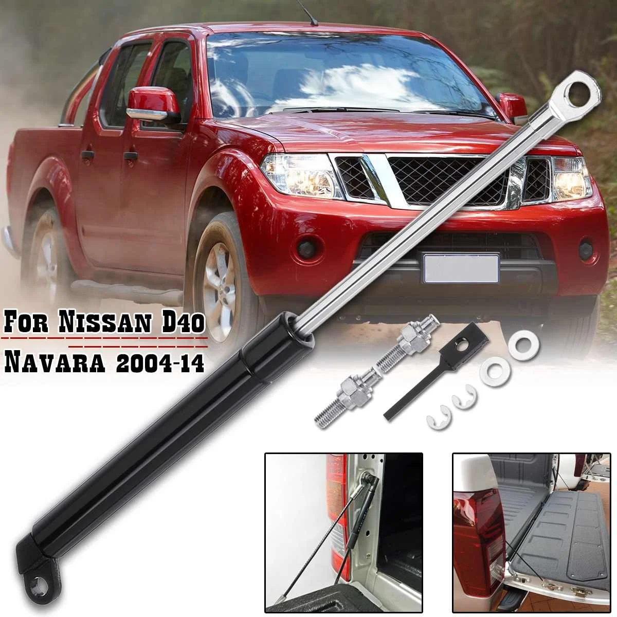 1set  Rear Liftgate Tailgate Slow Down Trunk Gas Shock Strut Lift Supports For Nissan D40 Navara 2004-2014