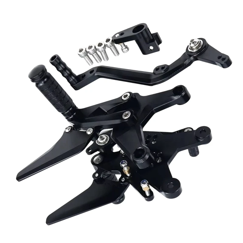 Super Sale Raised Pedal Competition Modified Pedal Adjustable Motorcycle Components for Zhang Xue ZX500RR Black