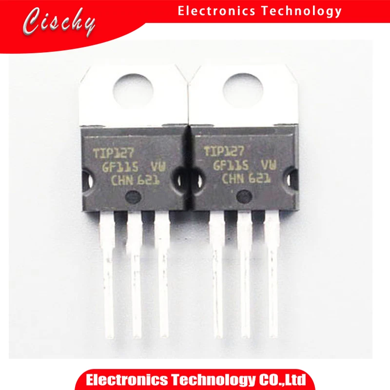 10pcs TIP127 TO-220 Transistors PNP Epitaxial Darl