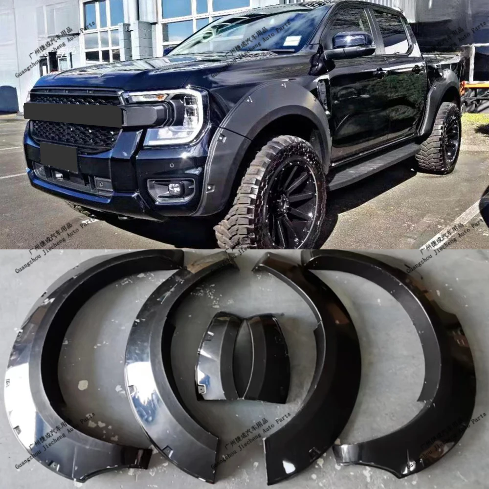 Widen Fender Flares Wheel Arch For Ford Ranger T9 NEXT-GEN 2022-2025 Wildtrak Limit Sport XLT XLS XL 4X4 Pickup Car Accessories