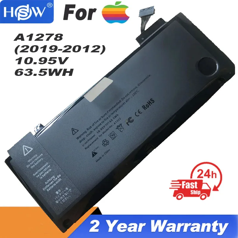 NEW A1322 A1278 Laptop Battery For Apple MacBook Pro 13