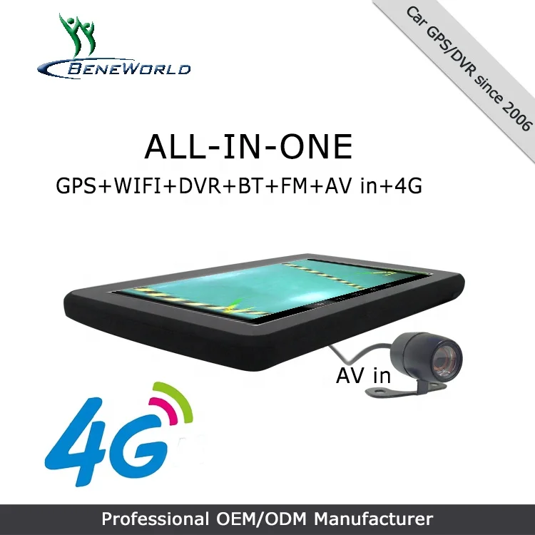7 ''4g نظام تحديد المواقع سيارة Sat Nav الملاح مع خرائط مجانية شاشة تعمل باللمس 16gb Rom دعم BT FMT AV في