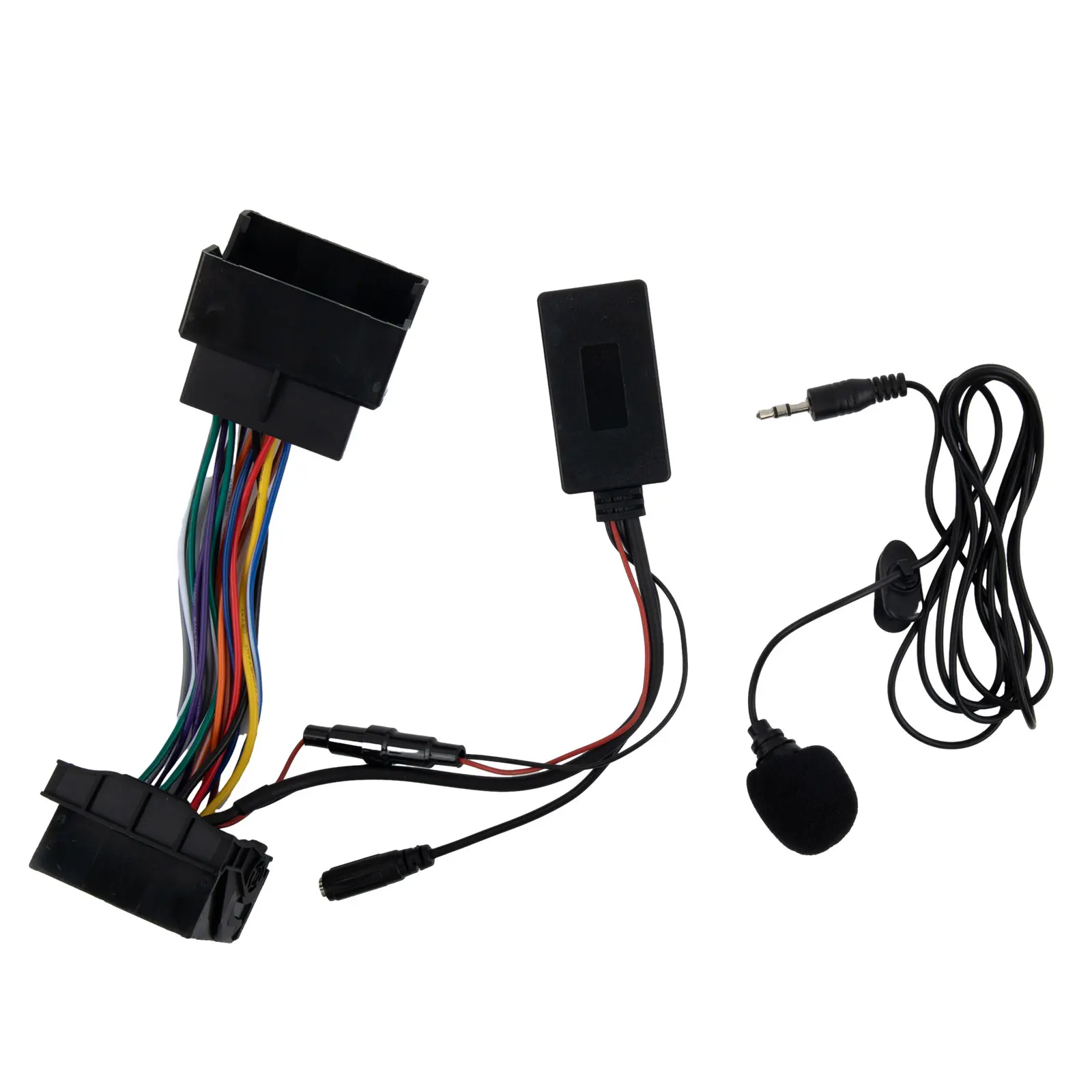 For Opel CD30 CDC40 CD70 DVD90 Compatible External AUX Adapter Cable with Microphone for Radio AUX Mode and 5.0