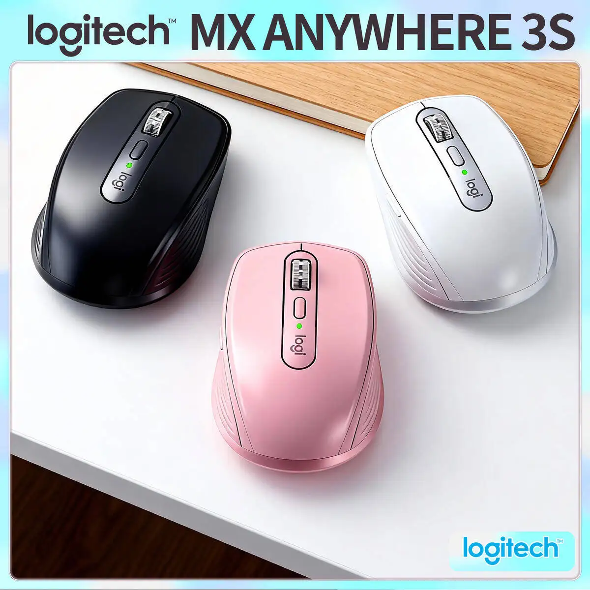 

Logitech MX Anywhere 3S Silent Mouse for Lenovo ThinkPad Rechargeable Fast Charging