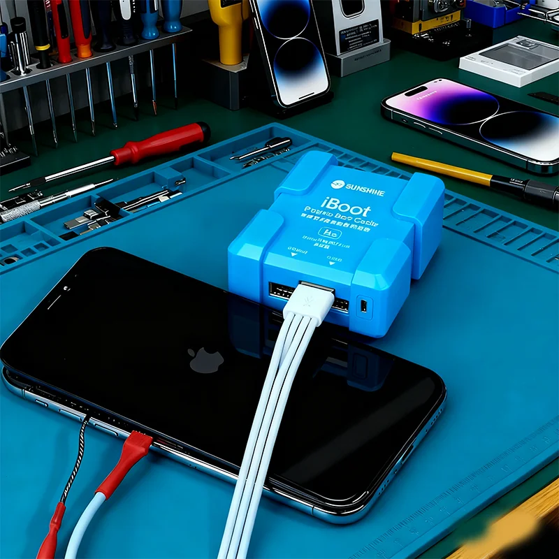 

SUNSHINE iBoot for iPhone 8-17 Power Cable Built-in Battery Boot One Second Data Boot Sustainable Design Accurate Buckle