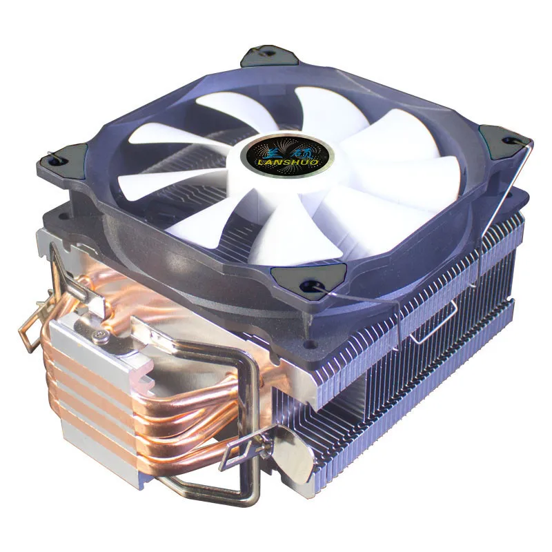 Imagem -02 - Cpu Cooler120 mm Tubulações de Calor Mudo Argb 4pin Pwm Cpu Ventilador de Refrigeração Lga1200 1155 1366 1700 1356 Am3 Placa Mãe Am4 p 2011 X79 X99