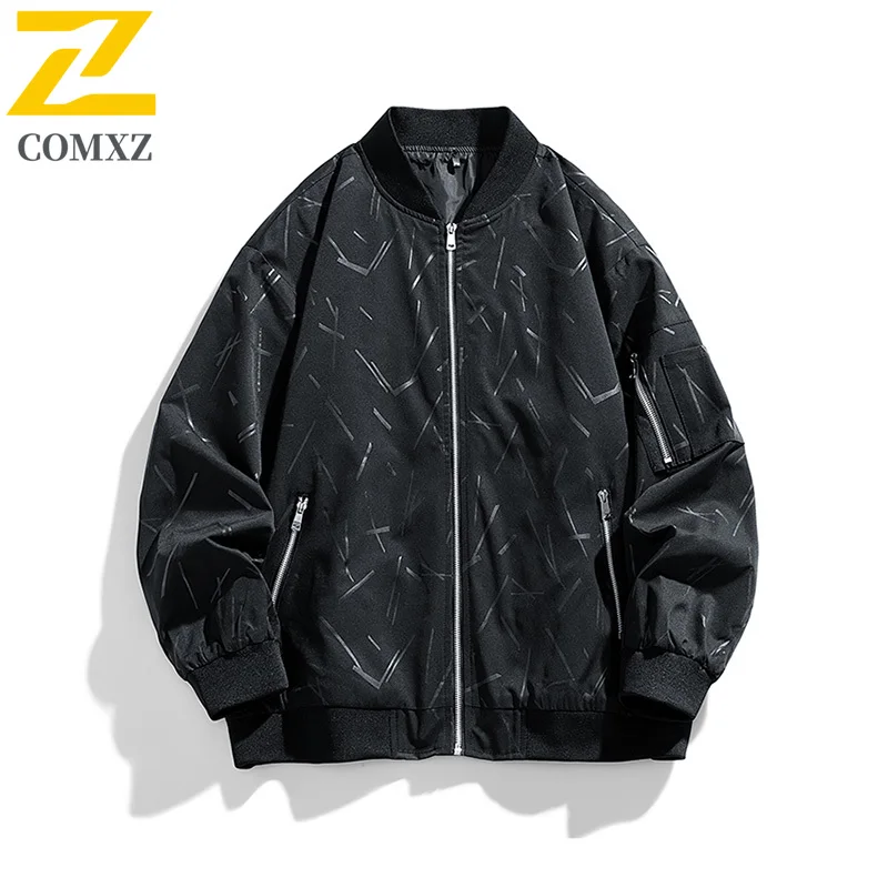 

2025 New Spring and Autumn Men's Baseball Jacket Casual Fashion Collar Outdoor Sports Jogging Camouflage Top Korean Men's Jacket