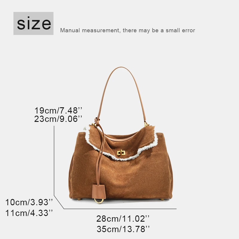 Custom Initials Natural Cowhide Tote Bags For Women Luxury Designer Handbag Purse 2025 New In lambswool Lock Top Handle Shoulder