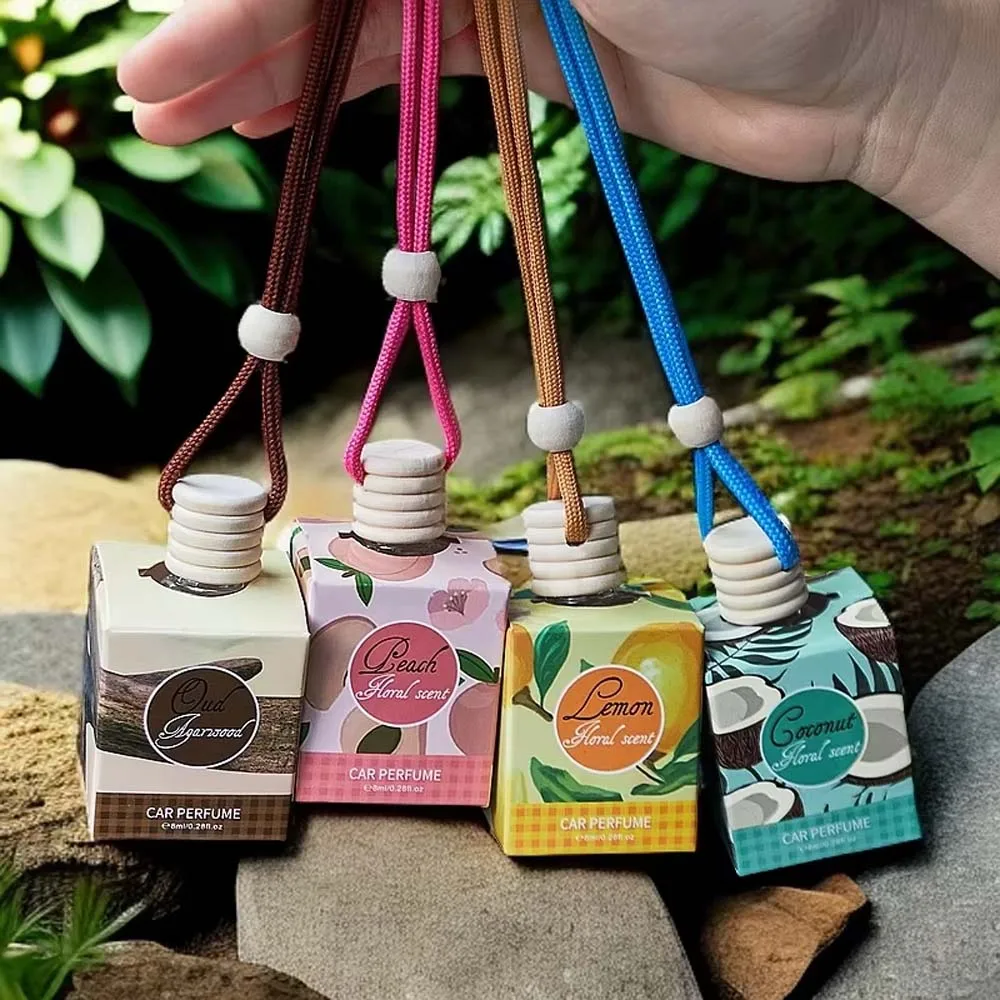 

Car Hanging Perfume Diffuser Air Outlet Freshener Fragrance Pendant Long-Lasting Deodorant Jasmine Aromatherapy Decor Accessorie