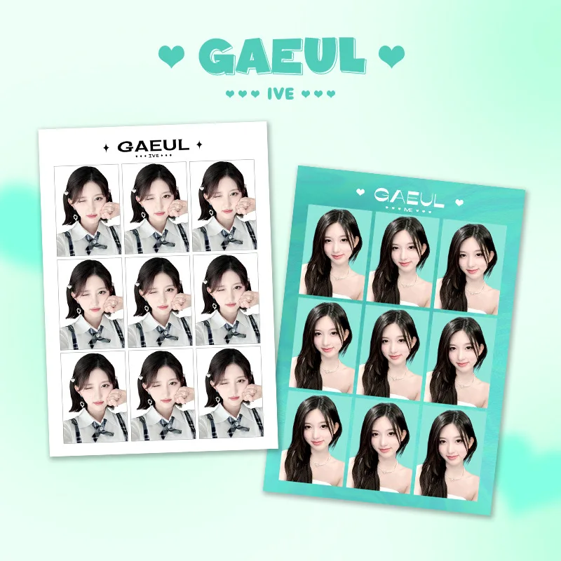 Imagem -06 - Coleção Idol Wonyoung Idol Card Cartão Postal de Estudante Yujin Gaeul Rei One-polegada id Foto Photocard Presente para os Fãs Pcs por Conjunto