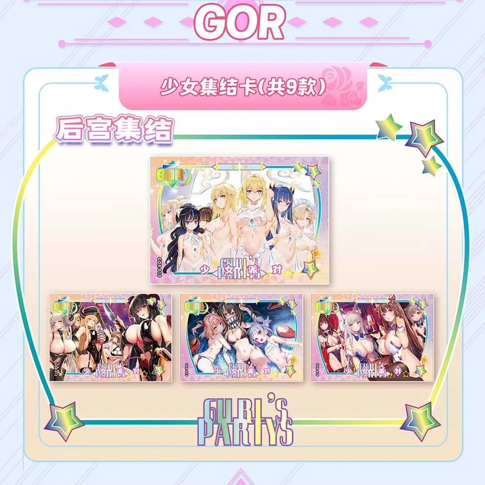 Tarjetas de colección de Goddess Story, tarjeta de la suerte, fiesta de niña, 2 cajas de refuerzo, cartas de juego de Anime, juguetes de mesa para